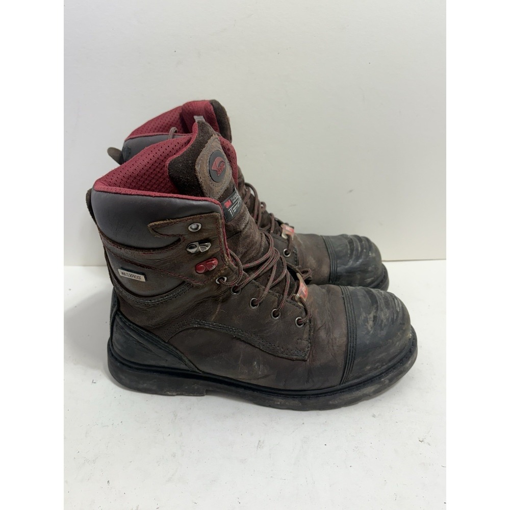 Work Boots Avenger Mens Size 9.5 WIDE A7573 Hammer 8" Waterproof Steel Toe